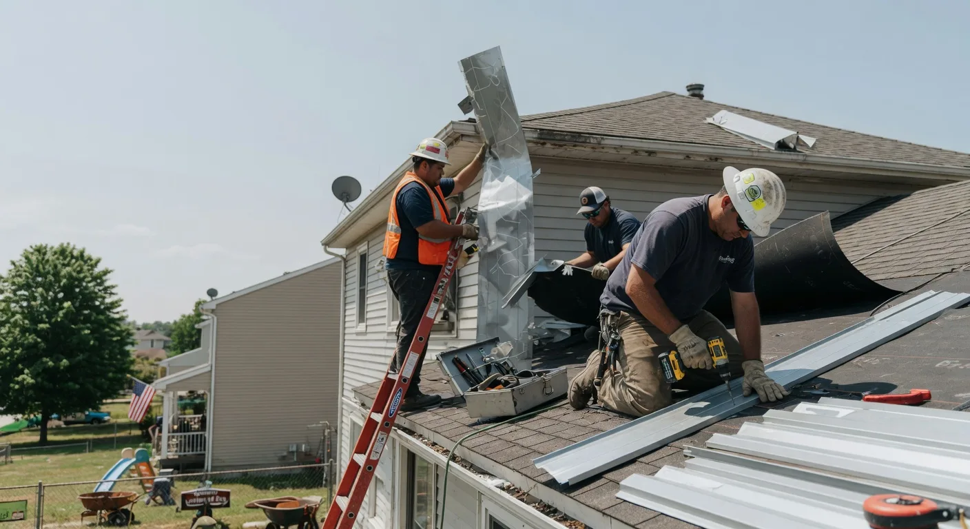 Storm Damage Metal Roof Repair in Silver Creek, NY